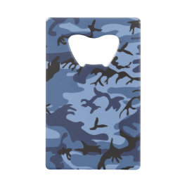 Marine Blauwe Camouflage, Militair, Leger Creditkaart Flessenopener