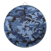 Marine Blauwe Camouflage, Militair, Leger Dartbord (Voorkant)