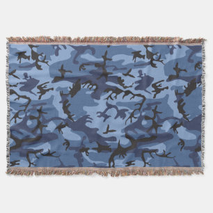 Marine Blauwe Camouflage, Militair, Leger Deken
