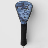 Marine Blauwe Camouflage, Militair, Leger Golfheadcover (Voorkant)