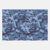 Marine Blauwe Camouflage, Militair, Leger Inpakpapier Vel (Voorkant)