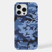 Marine Blauwe Camouflage, Militair, Leger iPhone Hoesje (Achterkant)