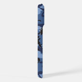 Marine Blauwe Camouflage, Militair, Leger iPhone Hoesje (Rechterkant)