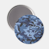 Marine Blauwe Camouflage, Militair, Leger Magneet (Voorkant / Achterkant)