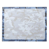Marine Blauwe Camouflage, Militair, Leger Notitieblok (Voorkant)
