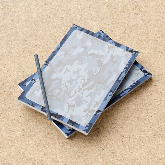 Marine Blauwe Camouflage, Militair, Leger Notitieblok