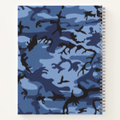 Marine Blauwe Camouflage, Militair, Leger Notitieboek (Achterkant)