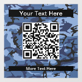 Marine Blauwe Camouflage, Militair, Leger Raamsticker (Vel)