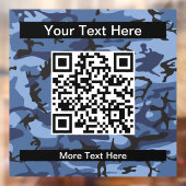 Marine Blauwe Camouflage, Militair, Leger Raamsticker (Vel 2)