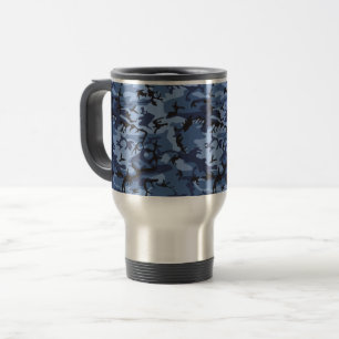 Marine Blauwe Camouflage, Militair, Leger Reisbeker