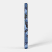 Marine Blauwe Camouflage, Militair, Leger Samsung Galaxy Hoesje (Rechterkant)
