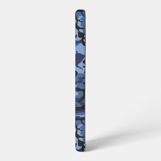 Marine Blauwe Camouflage, Militair, Leger Samsung Galaxy Hoesje (Linkerkant)