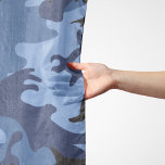 Marine Blauwe Camouflage, Militair, Leger Sjaal<br><div class="desc">Elegant,  stijlvol en verfijnd camouflagepatroon in marineblauwe kleur. Modern en trendy cadeau,  perfect voor de militaire minnaar in je leven.</div>