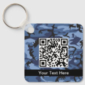 Marine Blauwe Camouflage, Militair, Leger Sleutelhanger (Voorkant)