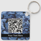 Marine Blauwe Camouflage, Militair, Leger Sleutelhanger (Achterkant)