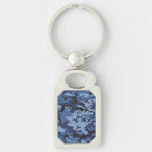 Marine Blauwe Camouflage, Militair, Leger Sleutelhanger (Voorkant)