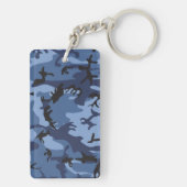 Marine Blauwe Camouflage, Militair, Leger Sleutelhanger (achterkant)
