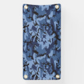 Marine Blauwe Camouflage, Militair, Leger Spandoek (Verticaal)