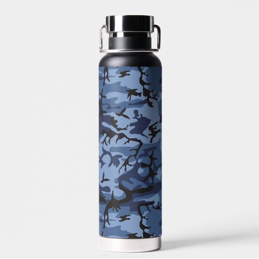 Marine Blauwe Camouflage, Militair, Leger Waterfles (Achterkant)