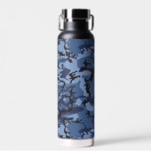 Marine Blauwe Camouflage, Militair, Leger Waterfles (Voorkant)