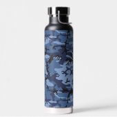 Marine Blauwe Camouflage, Militair, Leger Waterfles (Links)