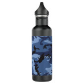 Marine Blauwe Camouflage, Militair, Leger Waterfles (Links)