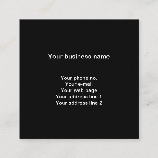 Marine blauwe camouflage, militair patroon, leger vierkante visitekaartje (Voorkant)