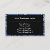 Marine blauwe camouflage, militair patroon, leger visitekaartje (Voorkant)