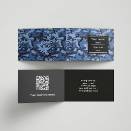 Marine blauwe camouflage, militair patroon, leger visitekaartje