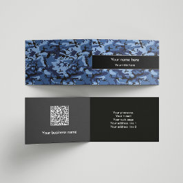 Marine blauwe camouflage, militair patroon, leger visitekaartje