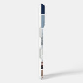 Marine Blauwe Fotocollage & Monogram Case-Mate iPhone Case (Achterkant / Rechts)