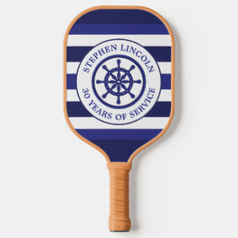 Marine Blauwe Kapiteinswiel Dienstjaren Pensioen Pickleball Paddle