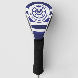 Marine Blauwe Kapiteinswiel Service Jaren Pensioen Golfheadcover