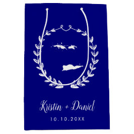 Marine Blauwe Maagdeneilanden Kaart Huwelijk Welko Medium Cadeauzakje