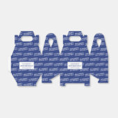 Marine Blauwe Naam & Leeftijd Verjaardag Favoriete Bedankdoosjes (Uitgevouwen)