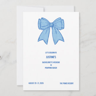 Marine + Blauwe Nep Glitter Strik Kaart