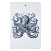 Marine blauwe octopus illustratie door Ernst Haeck Mini Klembord (Achterkant)