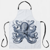 Marine blauwe octopus illustratie door Ernst Haeck Schort (Voorkant)
