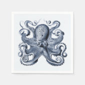 Marine blauwe octopus illustratie door Ernst Haeck Servet (Voorkant)