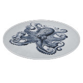 Marine blauwe octopus illustratie door Ernst Haeck Snijplank (Hoek)