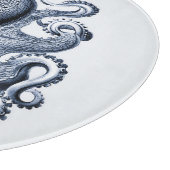 Marine blauwe octopus illustratie door Ernst Haeck Snijplank (Hoek)