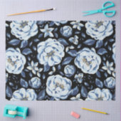 Marine Blauwe pioen bloemenontkoppeling Tissuepapier (Craft)