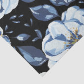 Marine Blauwe pioen bloemenontkoppeling Tissuepapier (Detail)