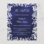 Marine blauwe sneeuwvlokken gelofte vernieuwing ui (Voorkant)