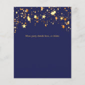 Marine blauwe sterren foto afstuderen partij uitno (Achterkant)
