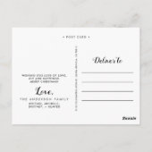 Marine Blauwe String Lights Foto Collage Vakantie Briefkaart (Achterkant)