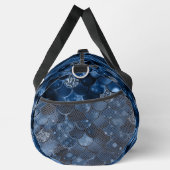 Marine blauwe zeemeermin schalen naam plunjezak (Rechts)