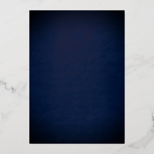 Marine Bloem Tiara Zilver Quinceanera  Folie Uitnodiging (Achterkant)