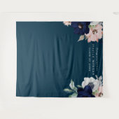 Marine Bloemen Afstudeerbackdrop Fotobooth Wandkleed (Voorkant (horizontaal))