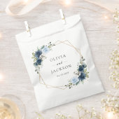 Marine Bloemen, Blauwe Bloemen, Boho, Bloemen brui Bedankzakje (Geknipt)